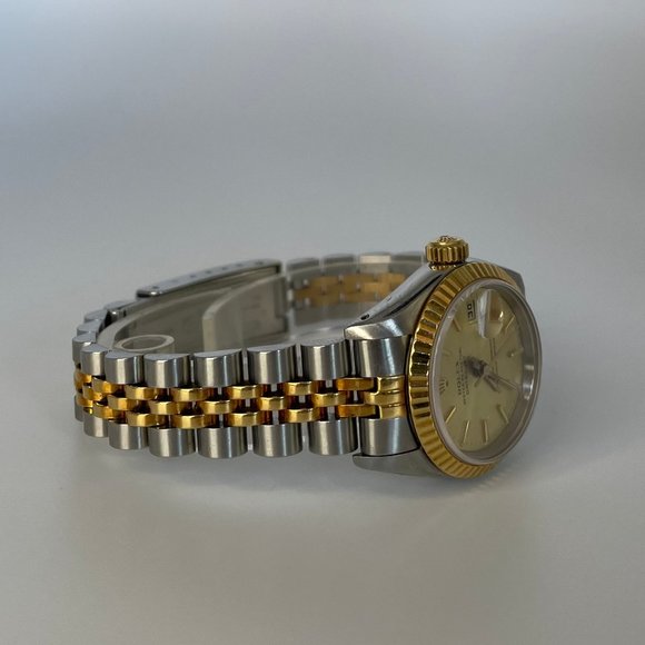 Rolex Lady Datejust Two-Tone 18KY Gold & Stainless-Steel Jubilee Band 69173 - Picture 2 of 5